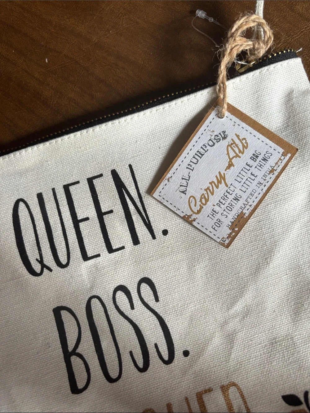 Large Canvas Zipper Pouch and  mini stampers